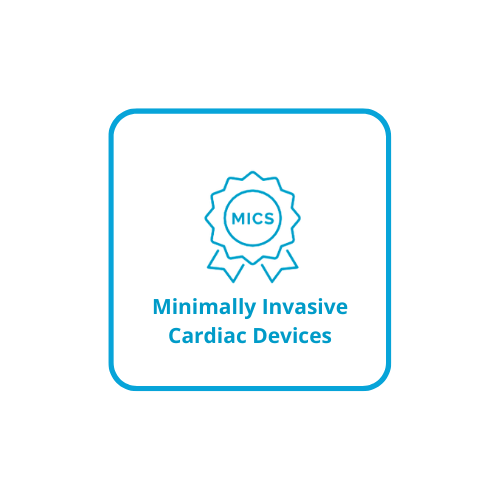 Icon representing minimally invasive cardiac surgery devices.