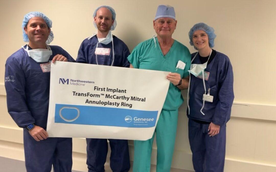 Northwestern Memorial Hospital Completes First Implant of the TransForm™ McCarthy Mitral Annuloplasty Ring